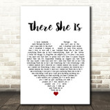 Frank Turner There She Is Heart Song Lyric Quote Print