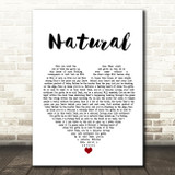 Imagine Dragons Natural Heart Song Lyric Quote Print