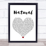 Imagine Dragons Natural Heart Song Lyric Quote Print