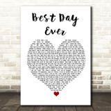 Mac Miller Best Day Ever Heart Song Lyric Quote Print