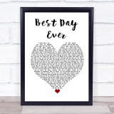 Mac Miller Best Day Ever Heart Song Lyric Quote Print