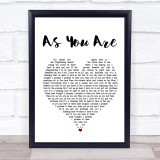 Rag'n'Bone Man As You Are (Shy FX Remix) Heart Song Lyric Quote Print
