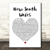 The Alarm New South Wales Heart Song Lyric Quote Print
