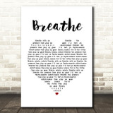 The Prodigy Breathe Heart Song Lyric Quote Print