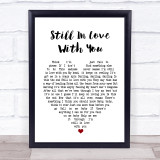 Thin Lizzy Still In Love With You Heart Song Lyric Quote Print