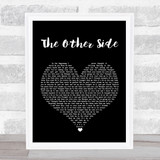 Jason Derulo The Other Side Black Heart Song Lyric Print