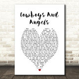 George Michael Cowboys And Angels Heart Song Lyric Quote Print