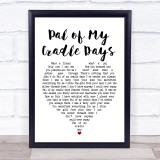 Ann Breen Pal of My Cradle Days White Heart Song Lyric Print