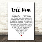 Lauryn Hill Tell Him White Heart Song Lyric Print