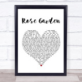Lynn Anderson Rose Garden White Heart Song Lyric Print