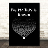 Jimmy Eat World For Me This Is Heaven Black Heart Song Lyric Print