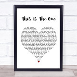 The Stone Roses This Is The One White Heart Song Lyric Print