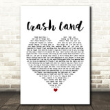 Twin Atlantic Crash Land White Heart Song Lyric Print