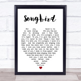 Songbird Fleetwood Mac Quote Song Lyric Heart Print