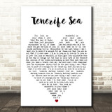 Tenerife Sea Ed Sheeran Quote Song Lyric Heart Print