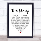 Brandi Carlile The Story White Heart Song Lyric Print