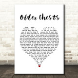 Dermot Kennedy A Closeness White Heart Song Lyric Print