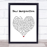 Gene Wilder Pure Imagination White Heart Song Lyric Print