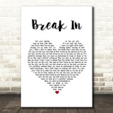 Halestorm Break In White Heart Song Lyric Print