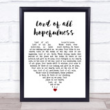 Lord of all hopefulness Jan Struther White Heart Song Lyric Print