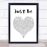 Paloma Faith Just Be White Heart Song Lyric Print