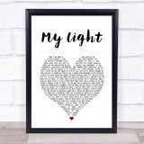 Sully Erna My Light White Heart Song Lyric Print