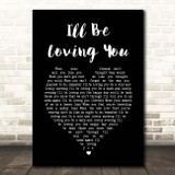 Johnny Cash I'll Be Loving You Black Heart Song Lyric Print