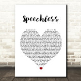 Dan + Shay Speechless Heart Song Lyric Quote Print