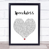 Dan + Shay Speechless Heart Song Lyric Quote Print