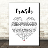 Dave Matthews Band Crush Heart Song Lyric Quote Print