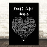 Jonny Houlihan Feels Like Home Black Heart Song Lyric Print
