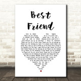 Jason Mraz Best Friend Heart Song Lyric Quote Print