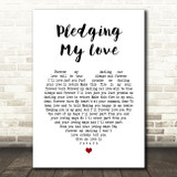 Marvin Gaye & Diana Ross Pledging My Love Heart Song Lyric Quote Print