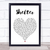 Ray LaMontagne Shelter Heart Song Lyric Quote Print