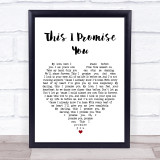 Ronan Keating This I Promise You Heart Song Lyric Quote Print