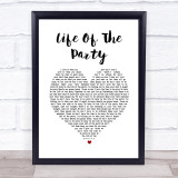 Shawn Mendes Life Of The Party Heart Song Lyric Quote Print