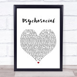 Slipknot Psychosocial Heart Song Lyric Quote Print