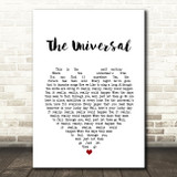 Blur The Universal White Heart Song Lyric Print