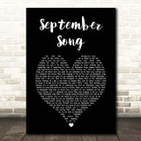 JP Cooper September Song Black Heart Song Lyric Print