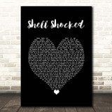 Juicy J Shell Shocked Black Heart Song Lyric Print