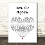 Van Morrison Into The Mystic Heart Song Lyric Quote Print