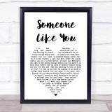 Van Morrison Someone Like You Heart Song Lyric Quote Print