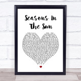 Westlife Seasons In The Sun Heart Song Lyric Quote Print