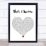 Nick Lachey This I Swear White Heart Song Lyric Print