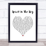 Norman Greenbaum Spirit In The Sky White Heart Song Lyric Print