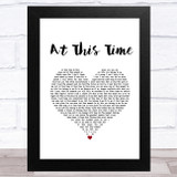 Algebra At This Time White Heart Song Lyric Music Art Print
