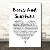 Darius Rucker Beers And Sunshine White Heart Song Lyric Music Art Print