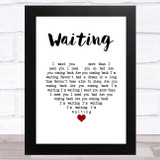 Alice Boman Waiting White Heart Song Lyric Music Art Print