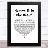 Deee-Lite Groove Is In the Heart White Heart Song Lyric Music Art Print