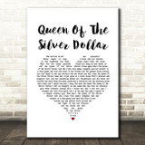 Dr. Hook Queen Of The Silver Dollar White Heart Song Lyric Music Art Print